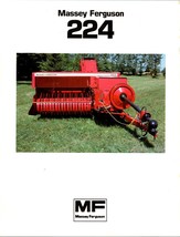 One(1) Massey Ferguson MF 224 Baler Dealer Sales Specifications Brochure - £12.12 GBP