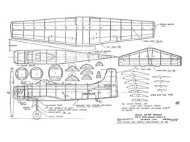 Walt Mooney Peanut Scale Plan  Douglas Ad-4B Skyraider rubber power  1972 - £5.53 GBP