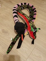 Lot Of 2 Wild Republic Snakes Plush 70&quot; 1 Rattler Pink Green Red Black Plush - £28.04 GBP