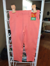 Toddler Coral Leggings, Sz 2, 18in Waist, 13.5 Inseam, Soft Fabric NWT - £6.65 GBP