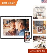 Digital Picture Frame, 10.1'' Frameo Digital Frame Wifi, 32GB Memory, 12... - $136.60