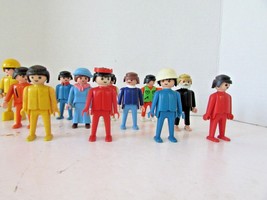 Lot Of 12 Vintage Playmobil Geobra 3&quot; Figures Assorted Poseable Most 1974 H48g - £5.48 GBP