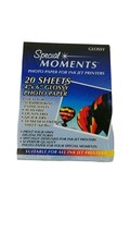 Photo paper for ink jet printers 20 4x6 sheets glossy - $7.49