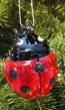 Robert Stanley Christmas Ornament Glass Ladybug New - £10.88 GBP