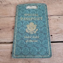 POST WW2 1940&#39;s Vintage TRAVEL PERMIT CARD Photo ID Passport - $44.50