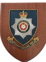 Northamptonshire Police Crest Badge Wood Plaque UK England Dextercrest image 2