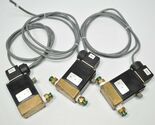 Lot of 3 BURKERT 0330 A 1/8 FPM Brass NPT 1/4 24VDC 140PSI Armature Valves - $125.82