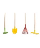 KidS Garden Tool Set With Child Safe Shovel, Rake, Hoe And Leaf Rake 4 P... - £36.64 GBP