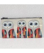 Blue Q Hoo&#39;s Next Pencil Case Zip Pouch Bag 8.5&quot; x 4&quot; - $178.87 MXN