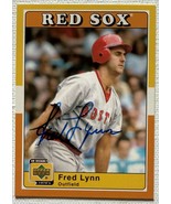 Fred Lynn Autographed Signed 2001 Upper Deck Decade Baseball Card - Bost... - €13,01 EUR