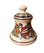 Vintage Korond Handmade Hungarian Clay Pottery Bell Decor 3.5&quot;x3&quot; Signed... - £20.59 GBP
