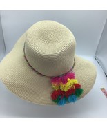 Women&#39;s Braid Safari Fedora Hat With Tassel Natural One Size - £14.69 GBP