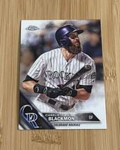2016 Topps Chrome Charlie Blackmon Colorado Rockies Card #15 - $1.27