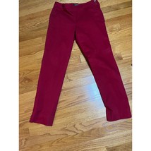 Lauren Ralph Lauren dark red side zip button chinos 4 flat front classic... - £24.67 GBP