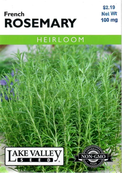 Rosemary French Heirloom Herb Seeds Non Gmo Lake Valley 12/24 Fresh New - £7.00 GBP