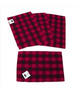 Madison Buffalo Check Red &amp; Black Place Mats Set 4 Aprox 13x18 inches - €9,28 EUR