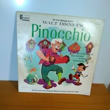 1959,1963 Walt Disney Pinocchio Vinyl Record Disneyland Record DQ-1202 - £7.22 GBP