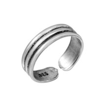 NWT 925 Sterling Silver 3 Row Adjustable Toe Ring or Finger Ring - $20.67