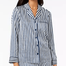 Alfani Women&#39;s Satin Notch Collar Pajama Top, Size  Large - £9.30 GBP