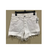 Edyson Delon High Rise Shorts Cut Off Denim Frayed Distressed 29 Button Fly Whit - $39.60