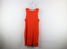 Athleta Womens Size Medium Faded Blank Stretch Sleeveless Dress Orange - $39.55
