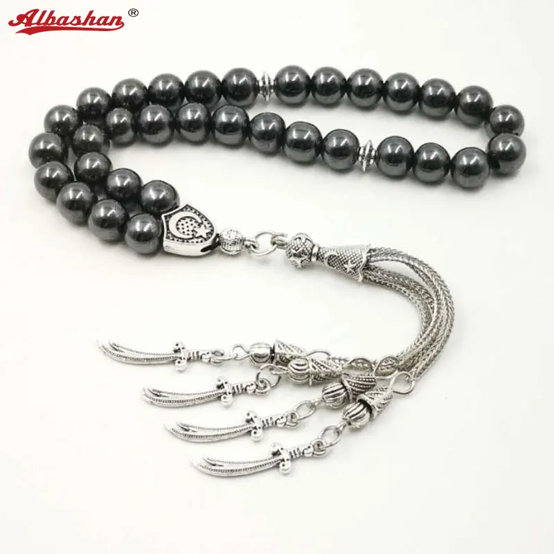 Man&#39;s Tasbih Natural Stone Hematite Metal Tassel Cheap Price and Good Quality Pr - £52.90 GBP