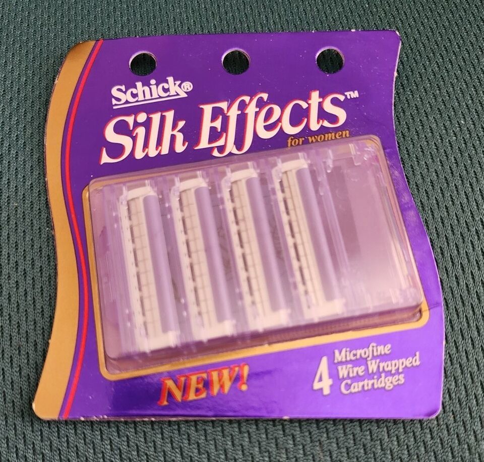 Schick Silk Effects Classic 4 Count Razor Blade Refills Cartridge New 1994 - $3.00