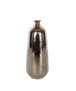 Vintage Epiag Czechoslovakia porcelain chrome metallic glaze bud vase - $27.34 CAD