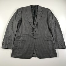 Hickey Freeman Blazer Herren 42 L Grau Braune Nadelstreifen aus Wolle IN... - $39.59