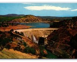 Don Pedro Dam Tra Turlock E Modesto California Ca Unp Cromo Cartolina D21 - £4.52 GBP