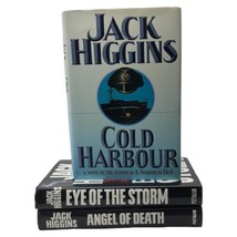 Lot/3 Jack Higgins Hardcover Books-Eye Of The Storm/Angel Of Death/Cold Harbour - £13.52 GBP