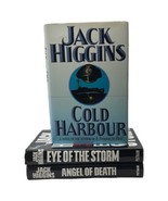 Lot/3 Jack Higgins Hardcover Books-Eye Of The Storm/Angel Of Death/Cold ... - £13.17 GBP