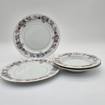 Noritake Roselane Replacemen Dinner Plates And Rimmed Pasta Bowls 1950&#39;s... - $64.34