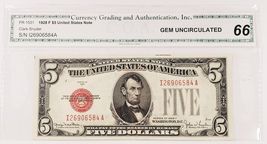 1928-F $5 United States Note in Gem Uncirculated Condition FR #1531 - $252.02