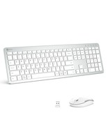 iClever GK08 Wireless Keyboard and Mouse - Rechargeable Keyboard Ergonom... - $50.99