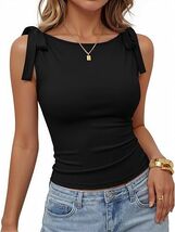Womens Summer Going Out Tank Tops 2026 Trendy Casual Sleeveless Tie Shou... - $41.98