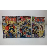Lot of 3 Marvel Comic THE MIGHTY THOR #408 #413 #419 1989 1990 VG+ - $14.85