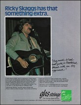 Ricky Skaggs 1984 GHS acoustic guitar strings advertisement 8 x 11 ad print - £3.58 GBP