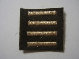 WW2 ARMY OVERSEAS SERVICE BARS 4 BARS 2 YEAR SERVICE GOLD BULLION THREAD... - $145.85 MXN