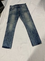 Levis 501 Buttonfly Jeans Acid Wash Men’s 34x34 Grunge Distressed  - £16.44 GBP