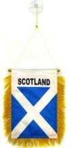 Wholesale lot 3 Scotland Cross Mini Flag 4&quot;x6&quot; Window Banner w/ suction cup - £3.04 GBP