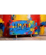 Home Sweet Home Canvas Wall Art Framed Farmhouse Living Room Home Office... - $36.05+
