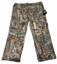 Realtree EDGE Cargo Hunting Pants Mens XXL (44-46) Camo Drawstring Ankles - $26.72