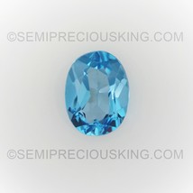 Natural Topaz Oval Checkerboard Cut 10X8mm Swiss Blue Color VVS Clarity Loose Ge - £53.00 GBP