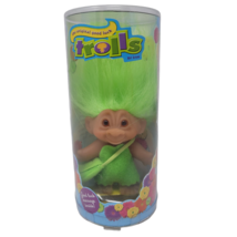 Good Luck Trolls By Dam, 2005 Green Hair & Outfit Brand New Very Rare - $48.20