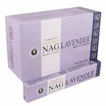 Vijayshree Golden Nag Lavender Agarbatti Perfume Incense Sticks 180Gms,12 Boxes  - £16.45 GBP