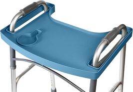 Sigo Blue Walker Tray for Rolling Folding Walker, Tray Table with Cup Ho... - $33.25