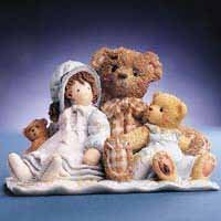 Cherished Teddies - Elmer & Friends "Friends Are The Thread That Holds The Quilt - $9.20