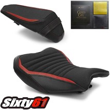 Kawasaki Z900 Seat Covers with Gel 2017 2018 2019 Luimoto Red Black Carbon - £279.68 GBP