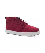 Sun + Stone Men Lace Up Fin Knit Fabric Quilted Puffer Boots, Red, Size ... - $19.80